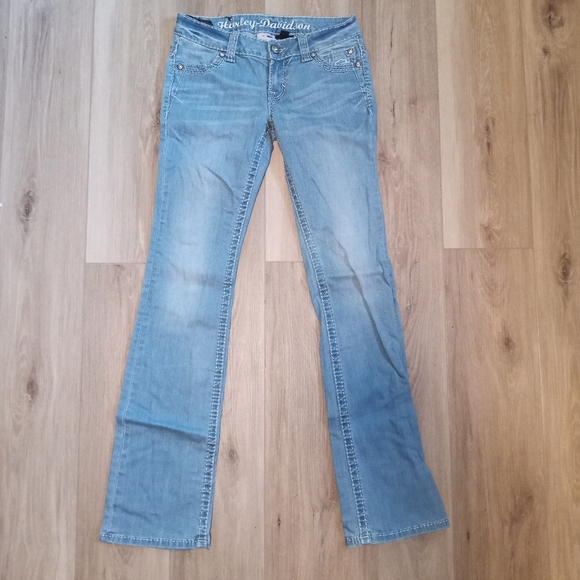Women's Harley Davidson Boot Cut Jeans size 4 - Picture 2 of 4